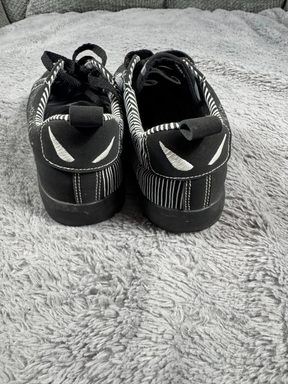 Ground Up Disney Jack Skellington Shoes Men's Size 12 Black Glow In The Dark